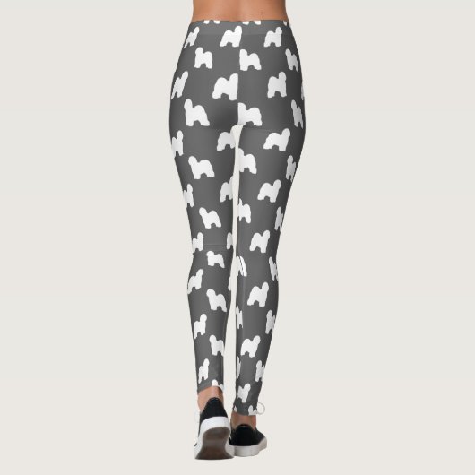 Oud Engels Sheepdog | Sheepie Dog Silhouettes Leggings (Achterkant)