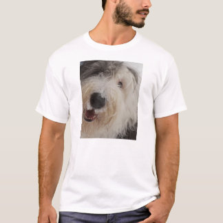 Oud Engels Sheepdog - Snow Face T-Shirt