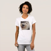 Oud Engels Sheepdog - Snow Face Women's T-shirt (Voorkant volledig)