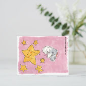 Oud Engels Sheepdog Star Briefkaart (Staand voorkant)