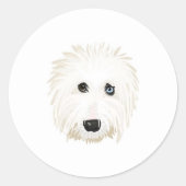 Oud Engels Sheepdog Sticker (Voorkant)
