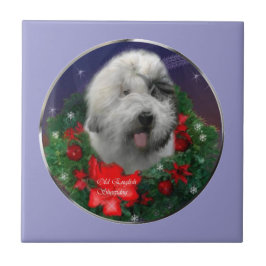 Oud Engels Sheepdog Tegeltje