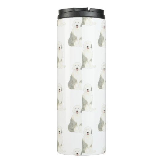 Oud Engels Sheepdog Thermosbeker (Achterkant)