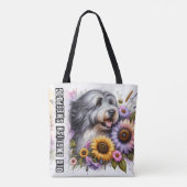 Oud Engels Sheepdog Tote Bag (Achterkant)