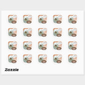 Oud Engels Sheepdog Turkey Ronde Sticker (Vel)