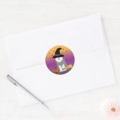 Oud Engels Sheepdog Witch Stickers (Envelop)