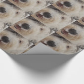 Oud Engels Sheepdog Wrapping Paper - Snow Face Cadeaupapier (Hoek)