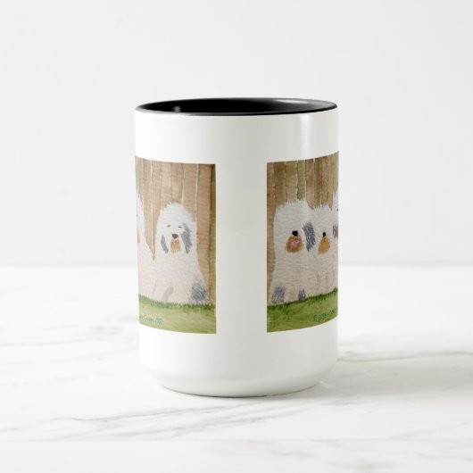 Oud Engels Sheepdogs Originele Art Mok (Midden)