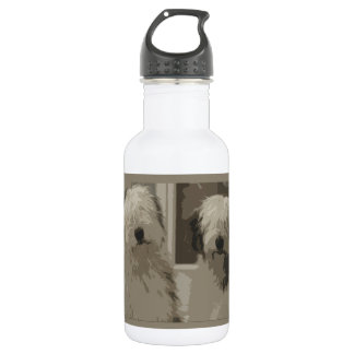 Oud Engels Sheepdogs Waterfles