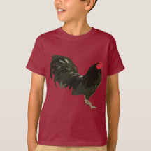 Oud Engels spel Bantam Rooster, Black T-Shirt