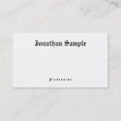 Oud Engels Tekst Nostalgische Classic Look Sjabloo Visitekaartje (Voorkant)