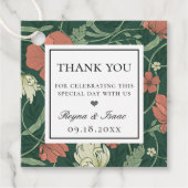 Oud Engels Tuinpatroon Bedankjes Labels (Voorkant)