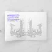 Oud-Engelse Glas-in-loodkaart Feestdagen Kaart (Binnen)