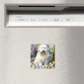 Oud-Engelse herdershond met Pasen Eieren Vakantie Magneet (Insitu (Vaatwasser))