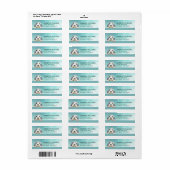 Oud-Engelse-herdershond retouradreslabels Etiket (Full Sheet)