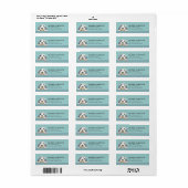 Oud-Engelse-herdershond retouradreslabels Etiket (Full Sheet)