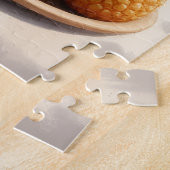Oud-Engelse herdershond strand relax scène Legpuzzel (Zijkant)