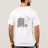 Oud-Engelse Herdershond T-shirt (Achterkant)