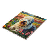 Oud-Engelse Herdershond Tegeltje (Zijkant)