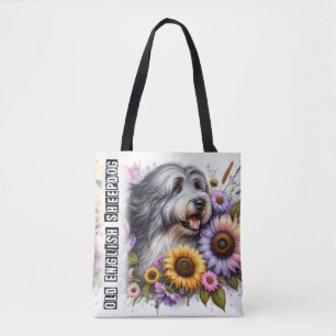 Oud-Engelse herdershond Tote Bag
