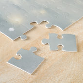 Oud-Engelse herdershond Vintage kerstkaart Legpuzzel (Zijkant)