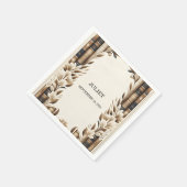 Oud-Engelse Retro Boekclub Cover Bruidsmeisjesfees Servet (Hoek)