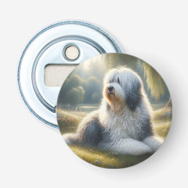 Oud-Engelse Schaapshond Button Flesopener