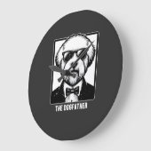 Oud-Engelse Schaapshond De Hondenvader Tuxedo Cool Grote Klok (Hoek)