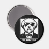 Oud-Engelse Schaapshond De Hondenvader Tuxedo Cool Magneet (Voorkant / Achterkant)