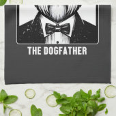 Oud-Engelse Schaapshond De Hondvader Smoking Cool Theedoek (Gevouwen)