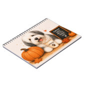 Oud-Engelse Schaapshond Herfst Notitieboek (Linkerzijde)