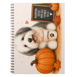 Oud-Engelse Schaapshond Herfst Notitieboek