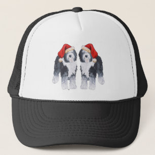 Oud-Engelse schaapshond kerstmuts Trucker Pet