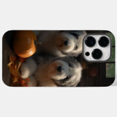 Oud-Engelse Schaapshond Puppy Herfst Plezier Pompo Case-Mate iPhone Case (Achterkant (horizontaal))