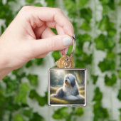 Oud-Engelse Schaapshond Sleutelhanger (Hand)