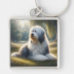Oud-Engelse Schaapshond Sleutelhanger