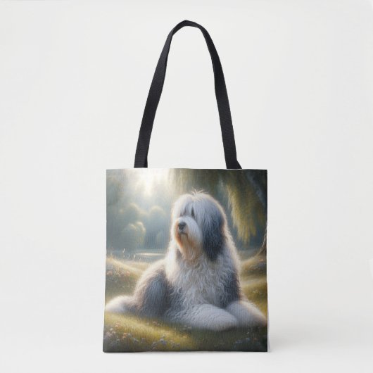 Oud-Engelse Schaapshond Tote Bag (Voorkant)