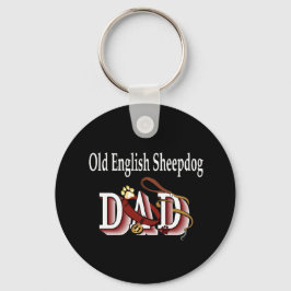 Oud-Engelse SCHAAPSHOND vader sleutelhanger