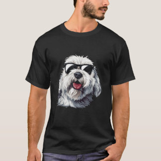 Oud-Engelse Schaapshond Zonnebril Hond Ras Grafisc T-shirt