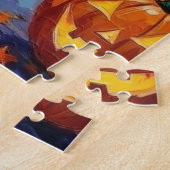 Oud-Engelse schapen honden Trick-or-Treating Hallo Legpuzzel (Zijkant)
