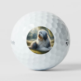 Oud-Engelse schapendoes Golfballen