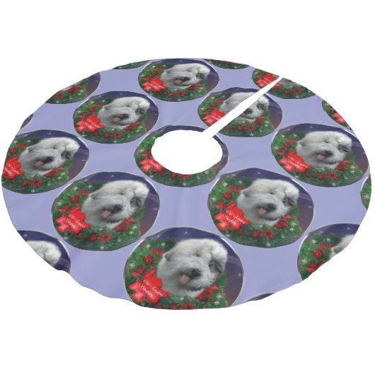 Oud-Engelse schapendoes Kerstboom Rok (Gekanteld)