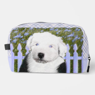 Oud-Engelse Schapendoes Puppy Schilderij Huisdier  Toilettasje