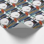 Oud Engelstalig cadeau van Sheepdog inpakpapier (Hoek)