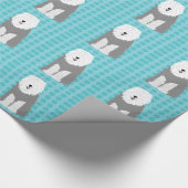 Oud Engelstalig pakpapier (Hoek)