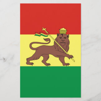 Oud-Ethiopische vlag bij Lion Judah