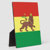 Oud-Ethiopische vlag bij Lion Judah Fotoplaat (Zijkant)