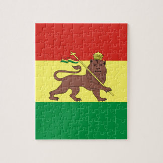 Oud-Ethiopische vlag bij Lion Judah Legpuzzel