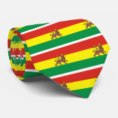 Oud-Ethiopische vlag bij Lion Judah Stropdas (Opgerold)