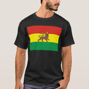 Oud-Ethiopische vlag bij Lion Judah T-shirt